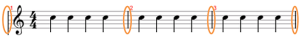 example of musical bar lines